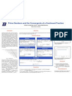 Primality of Numerators of Convergents Poster