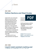 Hollow Sections and Steel Grades: Advisory Desk