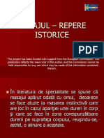 Masajul-Repere Istorice