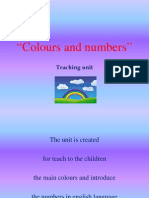 "Colours and Numbers": Teaching Unit