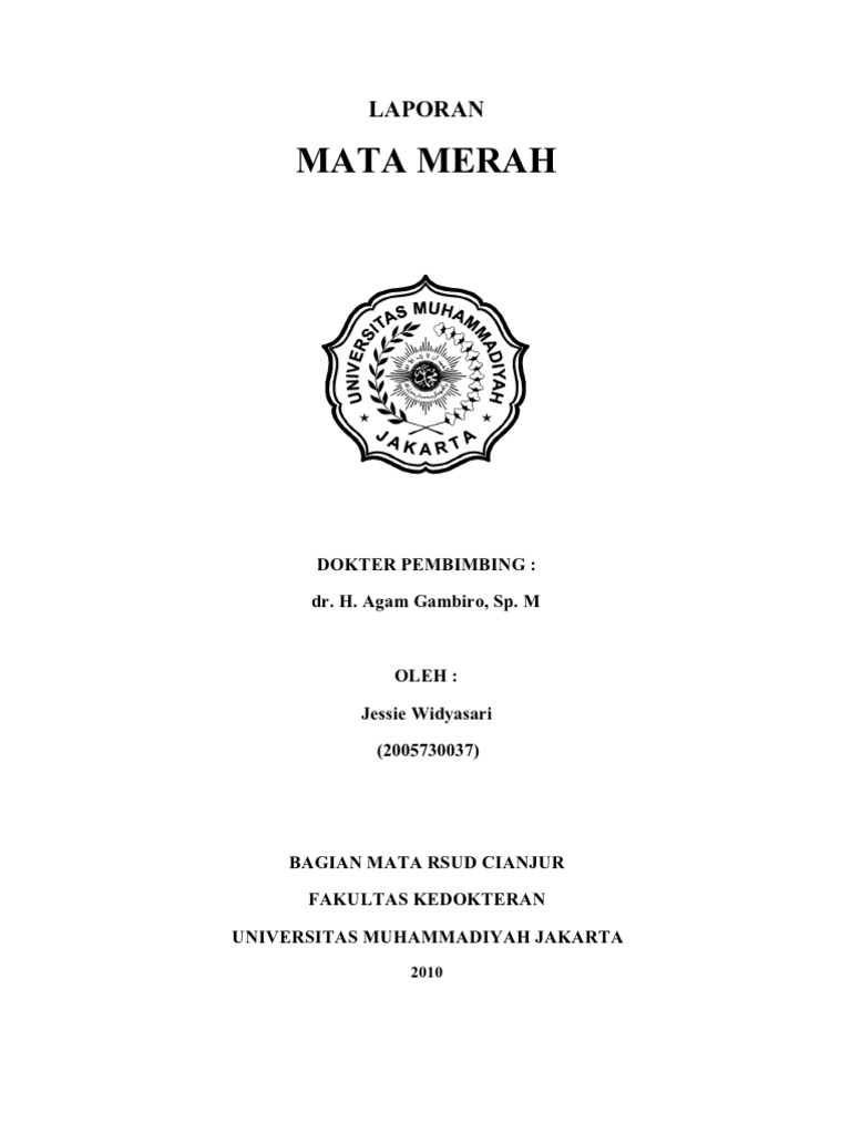 Mata Merah Visus Normal Mata Merah Visus Menurun Pdf
