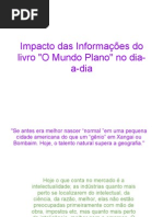 Impacto Das Informacoes Do Livro O Mundo Plan