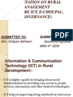 Presentation on Rural Management