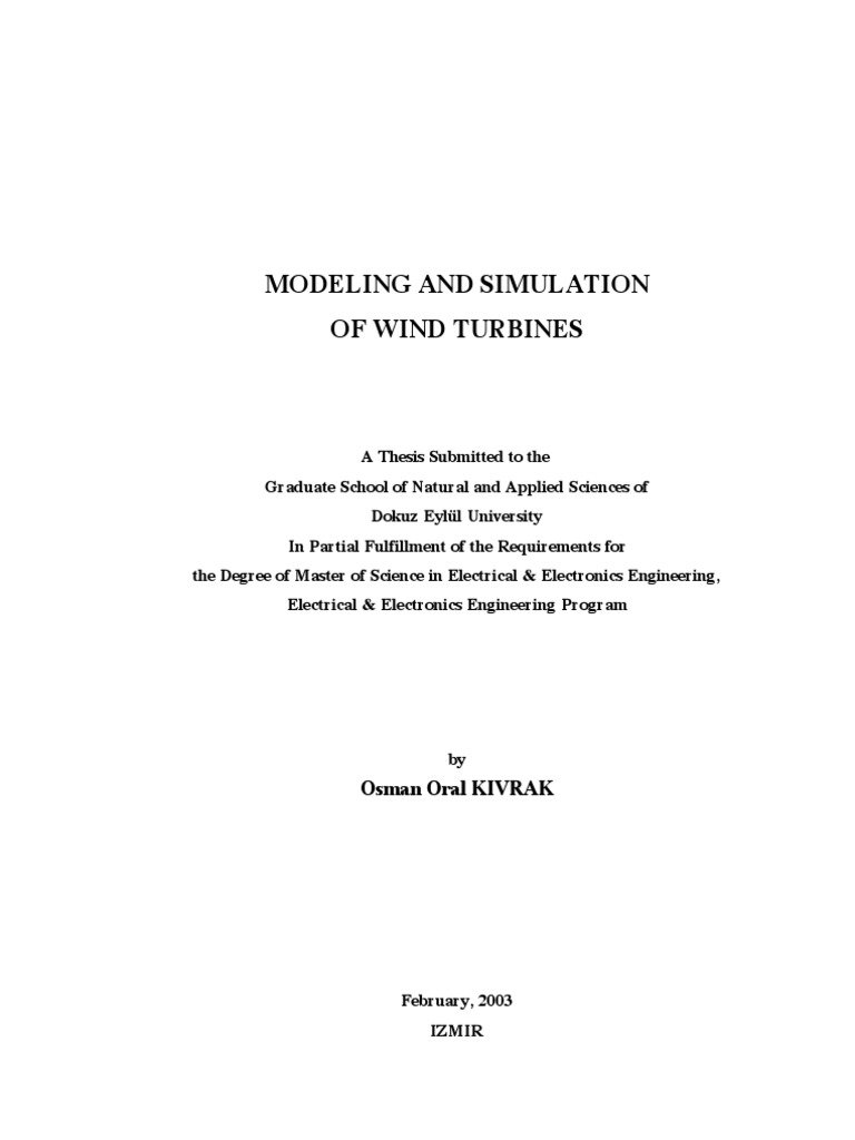 Wind Turbine Modeling and Pitch Control | PDF | Wind Power | Wind Turbine