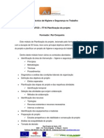 Curso: Técnico de Higiene e Segurança No Trabalho