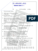 Kcet 2013 Biology Answer Key