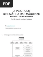 CINEMÁTICA DAS MÁQUINAS 1