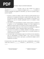 Ejemplo de Relevo de Responsabilidad