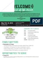 Church Bulletin for May 10 & 12, 2013