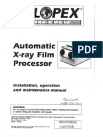 velopex X-Ray Film Processor service and user manual