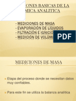 Mediciones de Masa