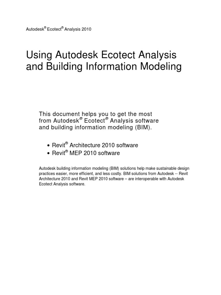 Autodesk Ecotect