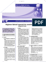 Régimen Laboral Especial de Construcción Civil - 2da Parte Informe Especial 2009