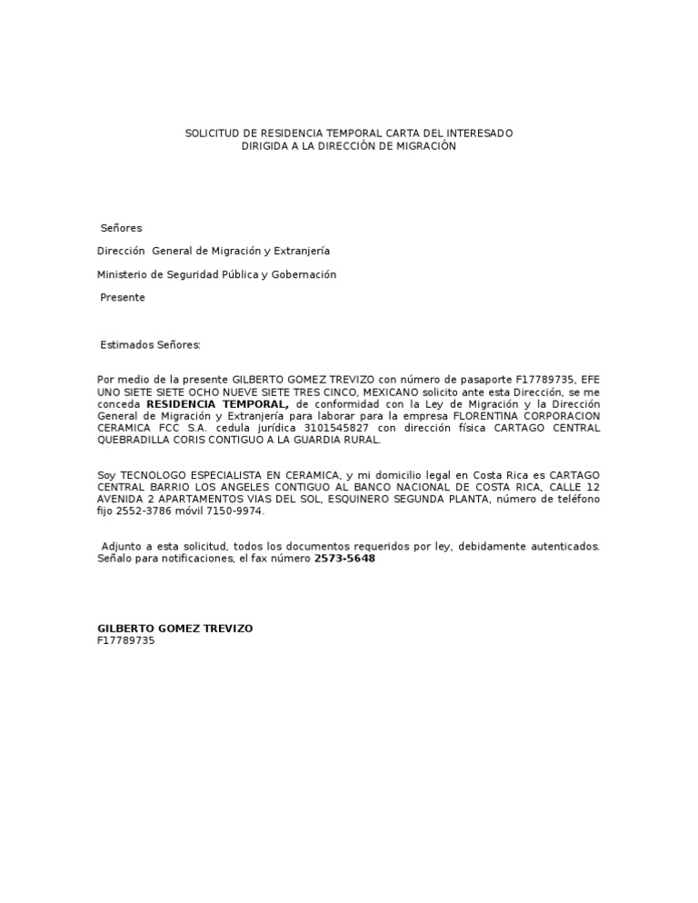 Machote De Solicitud De Prorroga Gobierno Science