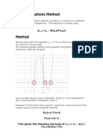 Newton Raphson Method: X X - (F (X) /F' (X) )