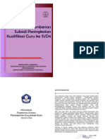 Pedoman Pemberian Subsidi Peningkatan Kualifikasi Guru Ke s1 d4