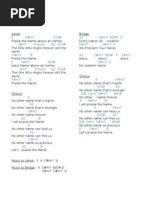 No Other Name Chords Pdf Song Structure Musical Forms