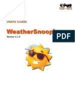 WeatherSnoop Users Guide