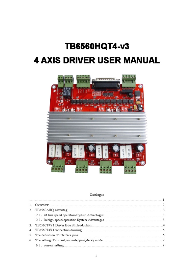 4 Axis Driver User Manual | PDF | Computer Engineering | Electronic ...