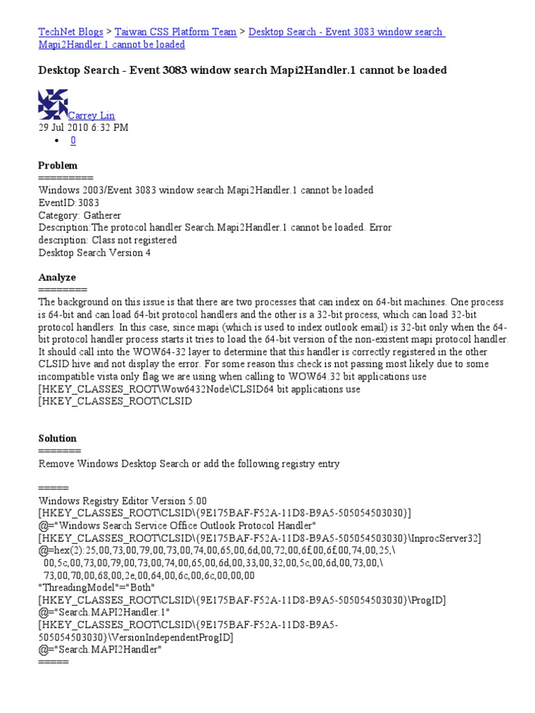 Windows XP Event 3083 - HowTo Solve | PDF | Technology & Engineering