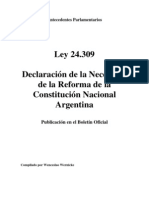 13928375 Ley 24309 Texto Publicado Reforma Constitucional