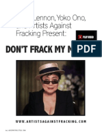 Sean Lennon, Yoko Ono, and Artists Against Fracking 