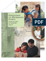Edifiquemos Un Matrimonio Eterno _manual Para El Maestro Instituto