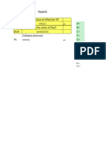 Inputs: Insert The Value of Effective YP YP Insert The Value of Do/t Do/t Collapse Pressure PC