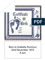Birth Certificate - Prop