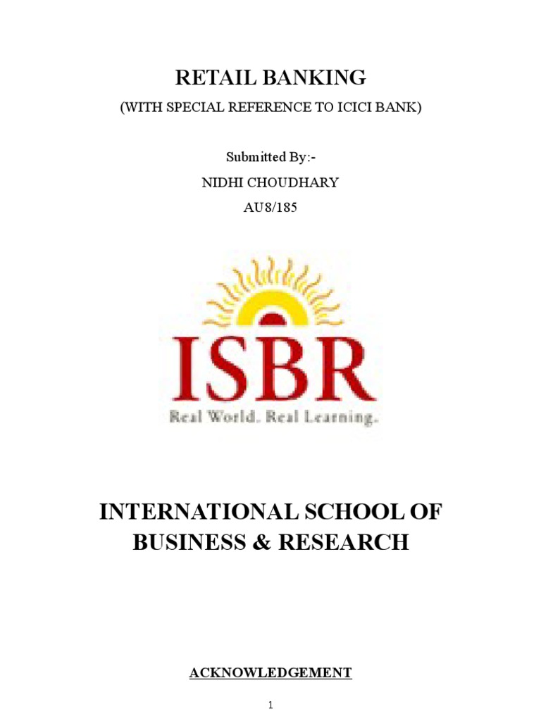 Retail Banking Insights: ICICI Bank Analysis | PDF | Deposit Account ...
