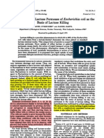 Dykhuizen, Lactose Lysis in E Coli, 1978