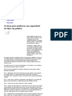 12 Dicas para Melhorar Sua Capacidade de Falar em Público - DDS Online