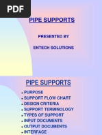 Pipe Supports Design