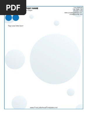 Business Letterhead Dots