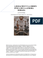 Alquimia Rosacruz y La Orden Hermética de La Aurora Dorada