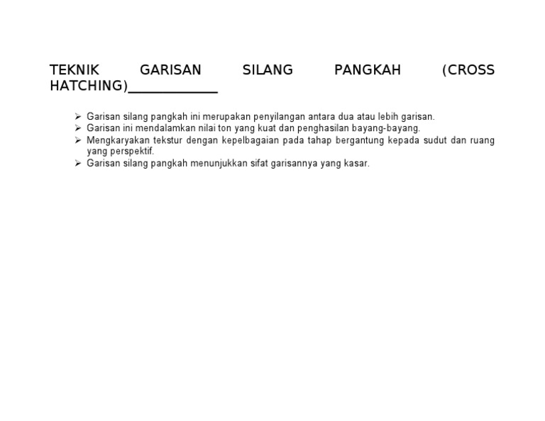 Teknik Garisan Silang Pangkah Pdf
