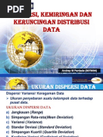 Dispersi, Kemiringan Dan Keruncingan Data