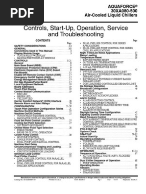 Carrier 30xa Troubleshooting Manual Heat Exchanger Menu