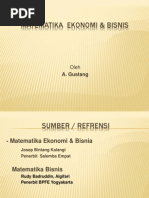 Matematika Ekonomi Bisnis