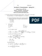 Thermodynamics Midterm 1