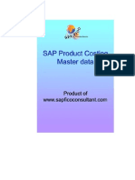 91637155 CO Product Costing Master Data