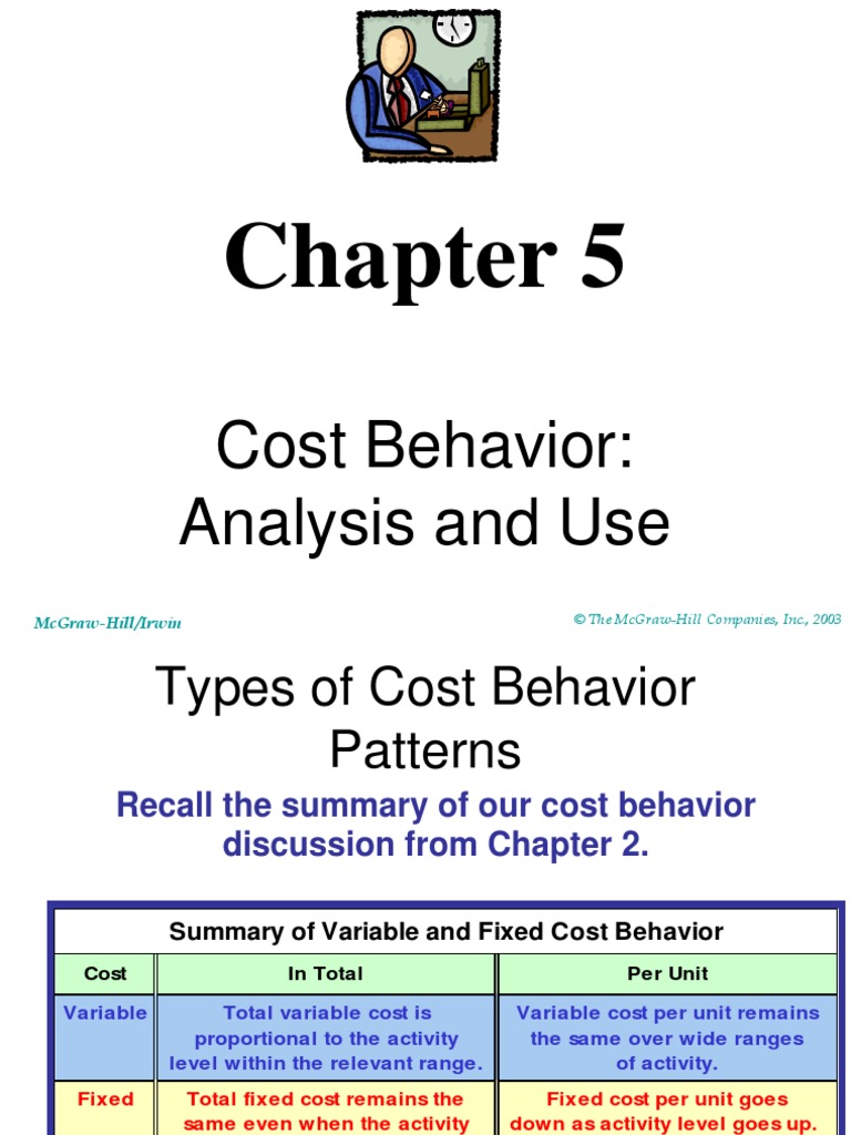 Cost BehaviorvAnalysis and Use Business Economics Business