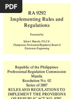 RA 9292: Electronics Engineering Law | PDF | Licensure | Engineer