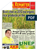 Bicol Cited As 2012 Top Organic Rice Producer in The Country