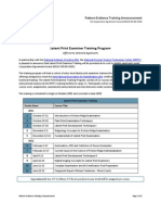 FY10 Pattern Evidence Training Announcement NFSTC Final