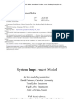 Proposed System Impairment Models