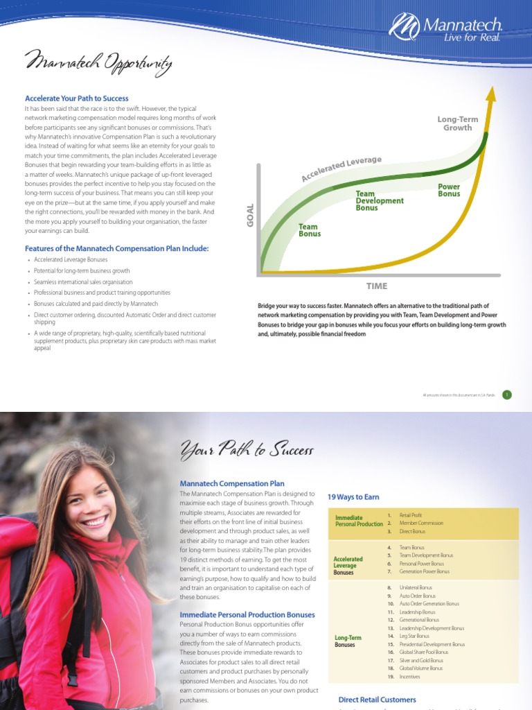 Mannatech Compensation Plan Overview | PDF | Multi Level Marketing ...
