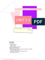 UNIT 5.3: Break-Even Analysis
