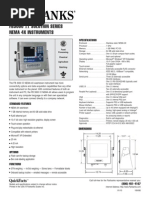 FB3000 Solution Series Nema 4X Instruments: Specifications