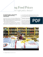 Rising Food Prices: Are There Right Policy Choices?